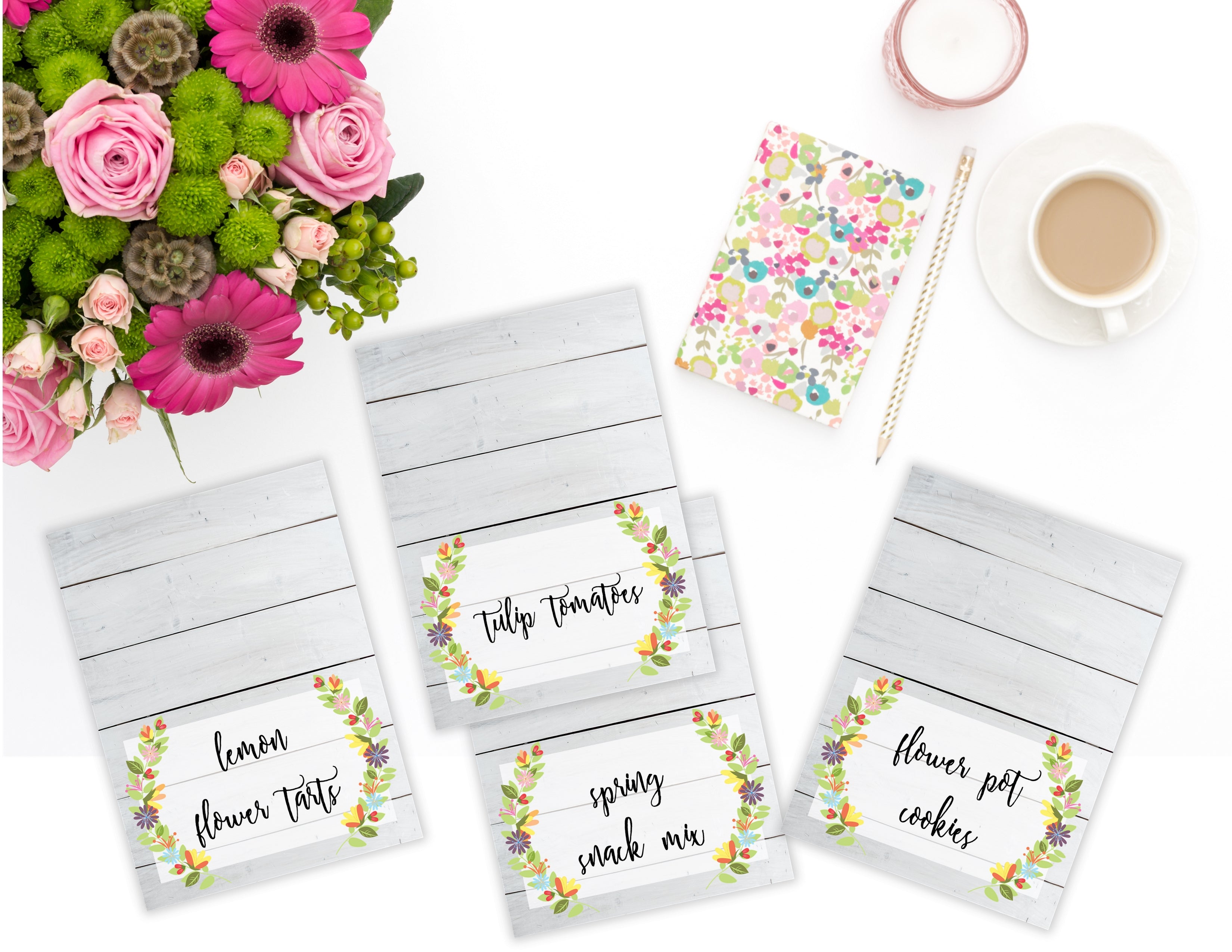 Printable Floral Shiplap Food stuff Label Tent Playing cards, Blank Floral Spring All Bash playing cards via SUNSHINETULIPDESIGN graphic regarding Printable Tent Card called Printable Floral Shiplap Foodstuff Label Tent Playing cards, Blank Floral Spring All Celebration playing cards via SUNSHINETULIPDESIGN